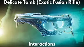 Delicate Tomb, Interactions (Exotic Fusion Rifle) [4K] - Destiny 2, Season of Plunder