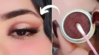 Use Cotton Swab as a Brush! QUICK EYESHADOW Tutorial Perfect for Beginners & Busy person!