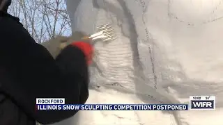 Illinois Snow Sculpting Competition postponed due to mechanical issue with snowmaking equipment