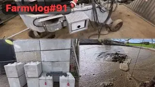 Farmvlog#91 Concrete blocks/ Manure pit/ Pump motor protection