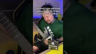 Tentando fazer palhetada galope depois de 10 dias sem relar na guitarra&nbsp;#guitarra #guitarrista