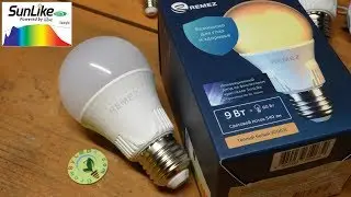 ОБЗОР REMEZ &mdash; лампы которые вы заслужили. первые фабричные лампы на санлайках sunLike TRI-R leds LED