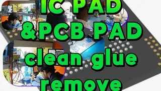 Best way to clean CPU EMMC ic and pcb pad  without damage track