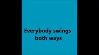Robbie Williams feat. Rufus Wainwright - Swings Both Ways (lyrics)