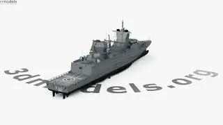 Baden-Wurttemberg-class frigate 3D model by 3DModels.org