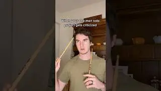 One Man Band Criticism #music #musician #soloartist #drums #bass #guitar #musicmemes #musichumor