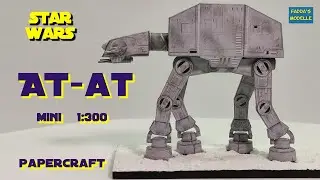 AT-AT - Star Wars - Papiermodell - #papercraft  - 1:300