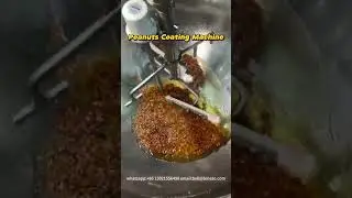 Peanuts Caramelized Processing Machine Industrial Frying Coating Pot #machine#coatingmachine#nut