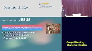 Honoring God as a Congregation - December 8, 2024 Morning Sermon