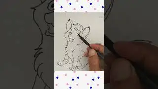 Cute Fox Drawing Step by Step #shorts