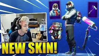 NINJA REACTS *NEW* ABSTRAKT SKIN + RENEGADE ROLLER - Fortnite Best & Funny Moments (Fortnite BR)
