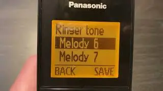 Ringtones on the Panasonic KX-TGCA35