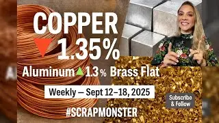 Weekly Scrap Metal Price Report | Sept 12&ndash;18, 2025 | Copper ▼1.35% | #ScrapMonster