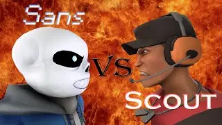 (Cancelled SFM Project) Sans vs Scout (Warning Contains Bad Animation and Lighting)