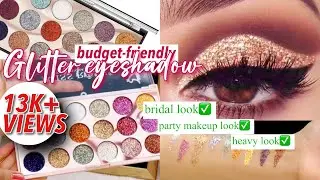The Most AFFORDABLE Glitter Eyeshadow✨💵 MISS ROSE 18-COLOUR GLITTER EYESHADOW DETAILED VIDEO