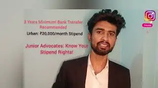 Junior Advocates: Know Your Stipend Rights!#junior #junioradvocate #senioradvocate #legalknowledge