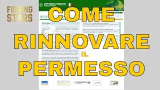 COME RINNOVARE  il PERMESSO di pesca 2025