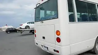 Проверка авто перед отправкой в Актау - Mitsubishi Rosa 34 seater | Часть 1