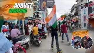 Inline skating on indian road | Decathlon skating shoes | Professional inline skate😮😮