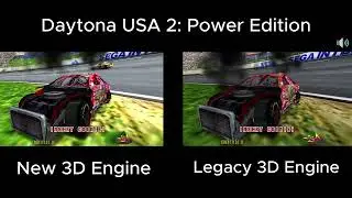 Supermodel Emulator Legacy vs New 3D Engine - Daytona USA 2: PE UPDATED