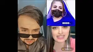 Waseem bangash Sara aur jannat tiktok live flirting video