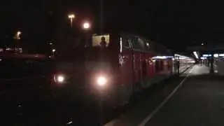 218 427 Motorstart vor IRE 4235 (Ulm Hauptbahnhof) - bei 