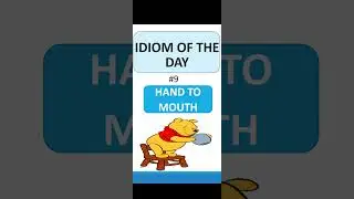 IDIOM OF THE DAY | #Day9 | Learn English with Chillin Gusto | Improve daily #Vocabulary | #Shorts