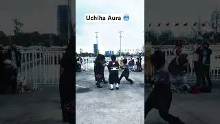 Uchiha clan showing fire style jutsu #narutoedit #shorts #cosplay