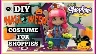 DIY HALLOWEEN Costume for Shoppie Doll | Basket of Shopkins | Easy Doll Craft
