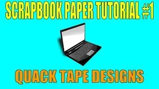 How to print your own scrapbook paper (scrapbook paper tutorial #1)