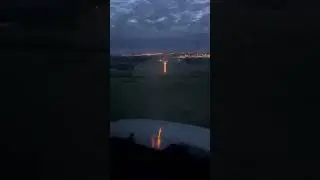 Beautiful Night Landing Cockpit View 4K !! Aviation Lovers #cockpitviews #shorts #nightlanding #4k