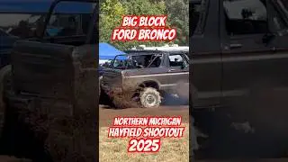 BIG BLOCK FORD BRONCO vs TUBE CHASSIS JEEP CJ! #northernmichigan #dragracing #offroad #jeep #bronco
