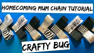 Homecoming mum bling LOOP CHAIN; how to make homecoming mum braids and chains; #homecoming