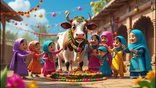 Bakra Eid  Mandi Chalo | Qurbani Ka Janwar | Ount,Gai, Bakra, Bail | Kids Islamic Cartoon & Rhymes