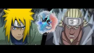 Raikage and Killer Bee vs Yellow Flash Minato [english dub]