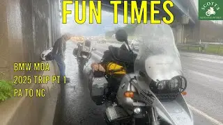 Riding 600 Miles on my way down to North Carolina. BMW MOA Rally PT 1