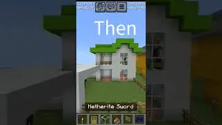 Abandoned House Then vs Now in minecraft #minecraft #abandonedhouse