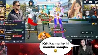 Regaltos trolling krutika and mamba on mamba Live stream😀|krituka reaction on regaltos girlfriend 😍