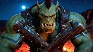 Durotar at Midnight Remastered - World of Warcraft AI Cinematic