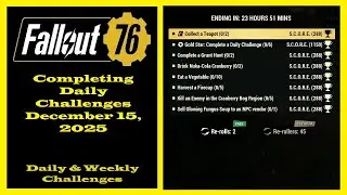 Completing Daily Challenges For December 15, 2025 - Fallout 76 Daily Challenges Guide