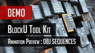 BlockU Animation Toolkit Demo - Cubes. An Element 3D Preset Library.