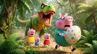 OMG! Did Daddy Pig Steal A Giant Dinosaur Egg? | PEPPA 3D ANIMATION