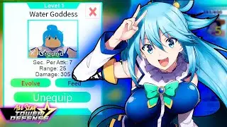 NEW LIMITED AQUA/WATER GODDESS SHOWCASE IN ALL STAR TOWER DEFENSE!...(Roblox)