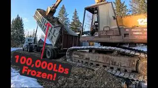 Freezing Temps. Building a Driveway The Hard Way