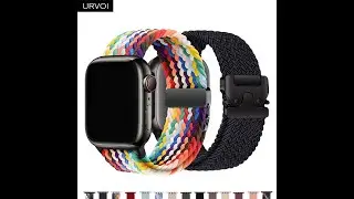 URVOI Band for Apple Watch Parachute Buckle Elastic Nylon braided loop strap wristband for iWatch