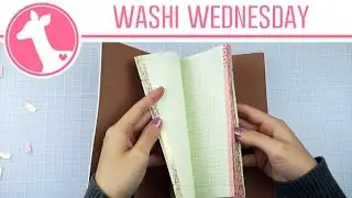 DIY Washi Edge Traveler's Notebook | Freckled Fawn Washi Wednesday
