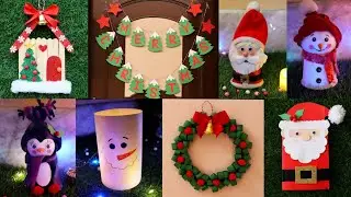 8 Christmas Crafts/Christmas Decoration ideas/Christmas craft making ideas at home #christmas2022