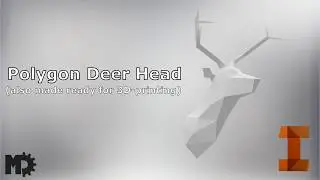 Polygon Deer Head - Speed Modeling / Speed Art | Inventor Timelapse