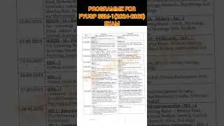 FYUGP Sem-1(2024-2028) Exam VBU Hazaribagh #vbuhazaribagh #exam #sem1 #fyugp #vbuofficial #examdate