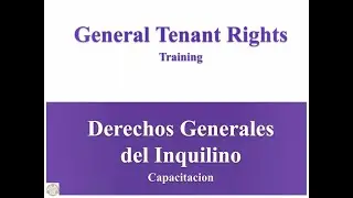 Webinar: Basic Tenant Rights